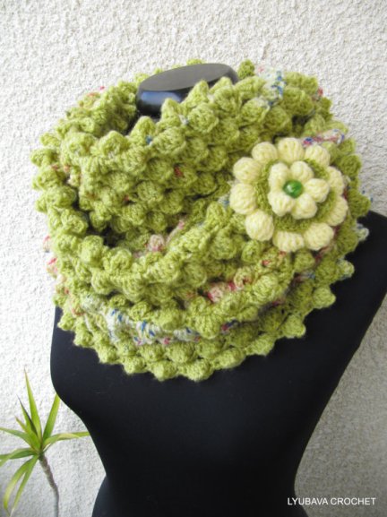 Spring is coming crochet scarf pattern