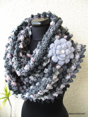grey scarf crochet pattern
