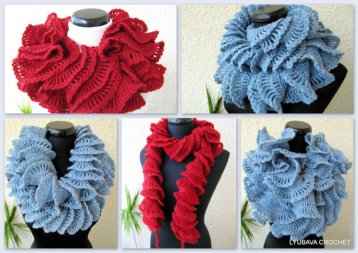 crochet ruffle scarf crochet pattern