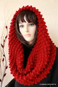 crochet cowl scarf chunky crochet pattern