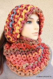 puff stitch crochet scarf pattern